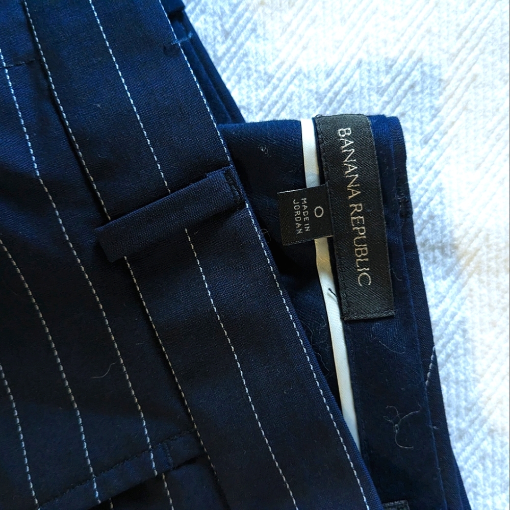 Banana Republic women's pinstripe straight leg trouser pants